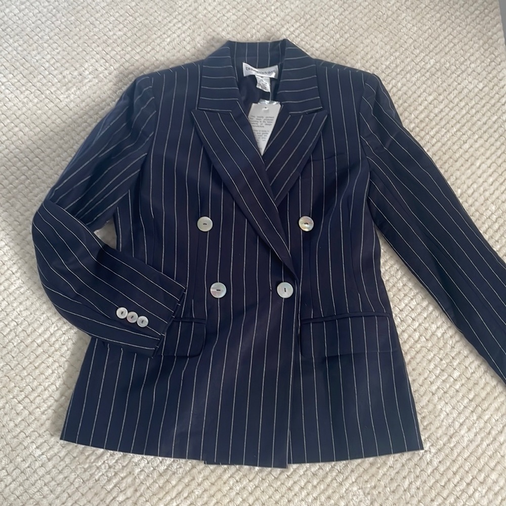 Bloomingdales pinstripe blazer